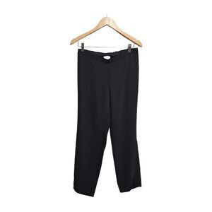 J. JILL Pants Slacks Pull On Lightweight Black Stretch Flat Front SMALL‎